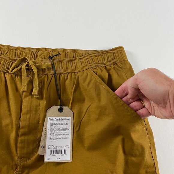 NWT Prana Shorts Men's XXL Double Peak E-Waist Antique Bronze Elastic Waist 2XL - Picture 8 of 15